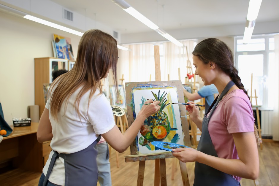 engaging in art workshops and music lessons