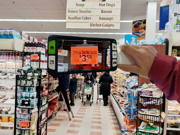 Portable low vision aid Luna 6 for in-store Black Friday shopping