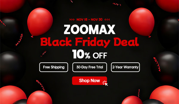 Zoomax Black Friday deal 10% off affordable high-quality low vision magnifier