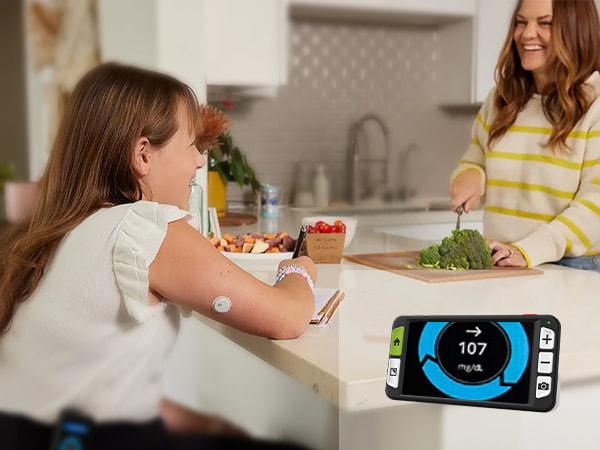 Zoomax Luna 6 handheld magnifier displaying medical device screen magnification