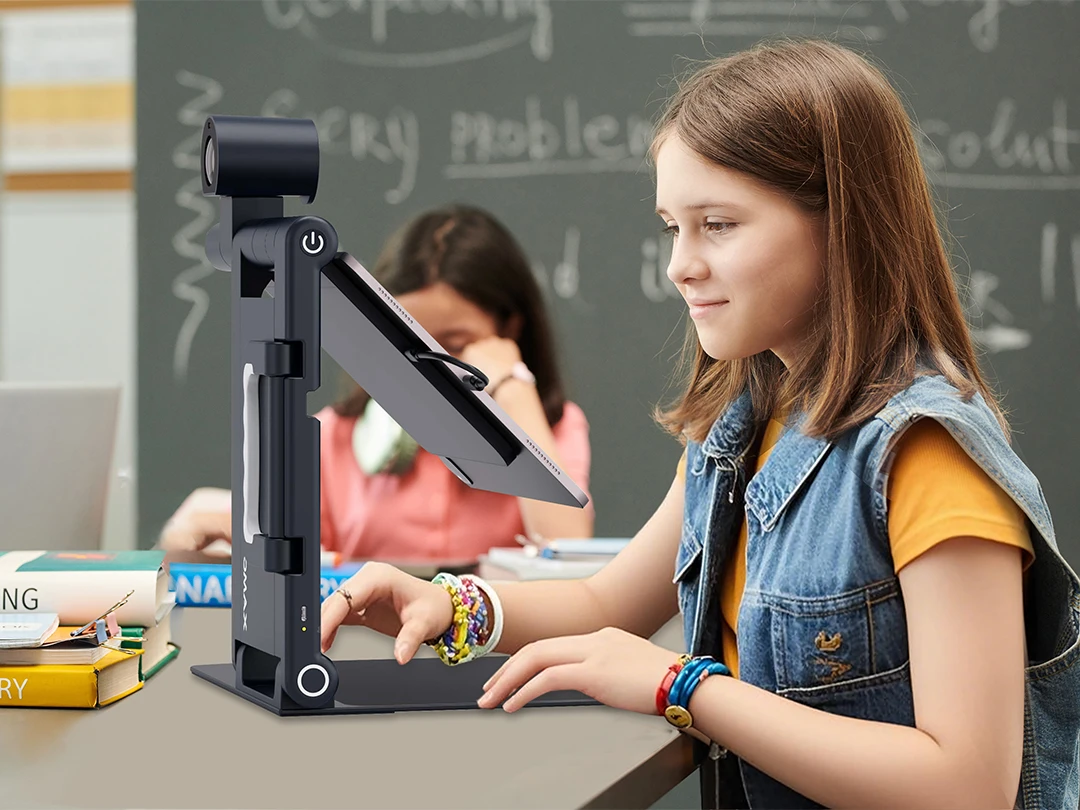 best AI tools for primary kids - low vision child learning with digital magnifier